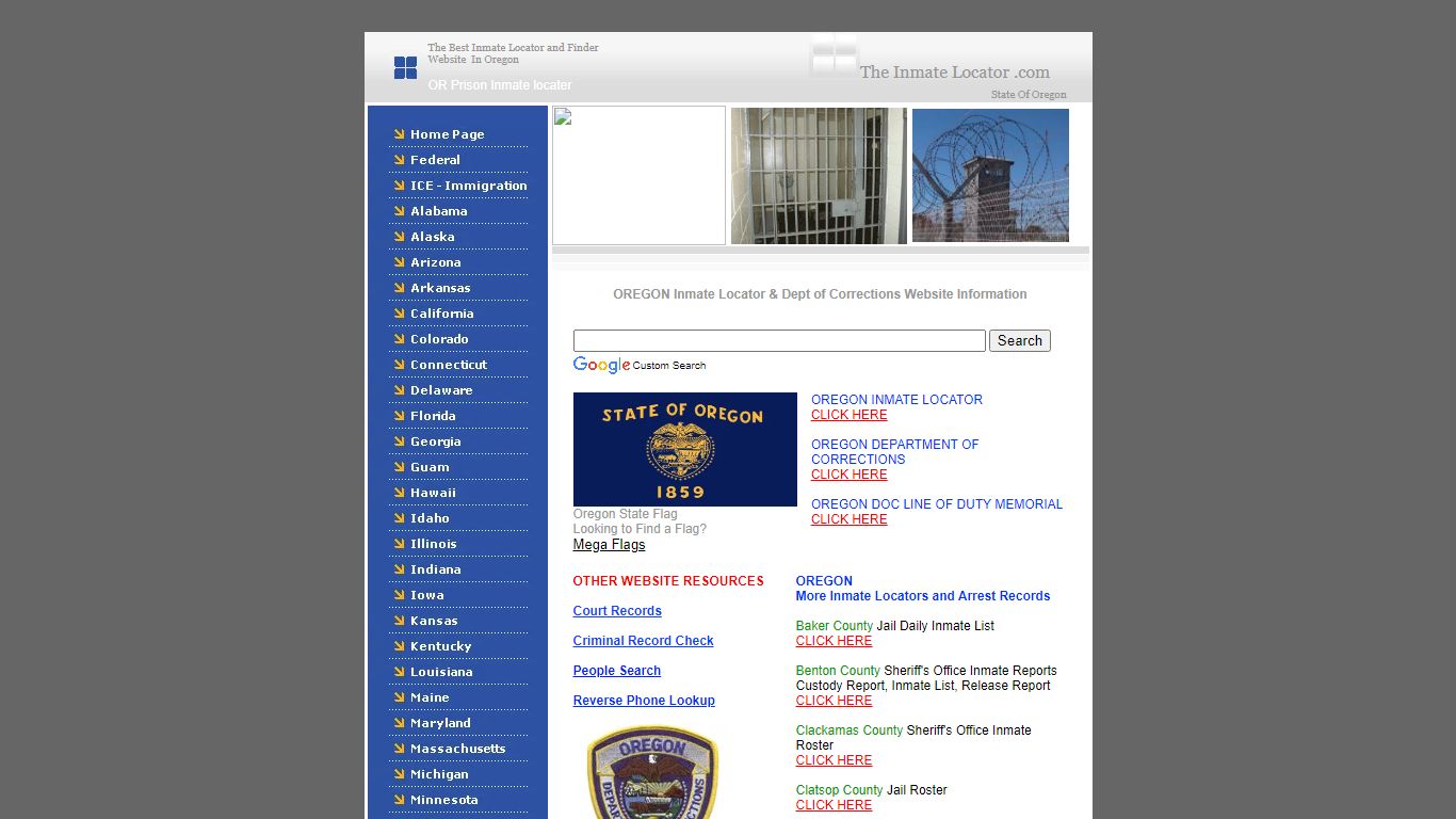 Oregon Inmate Locator & Oregon DOC, find inmates prisoners